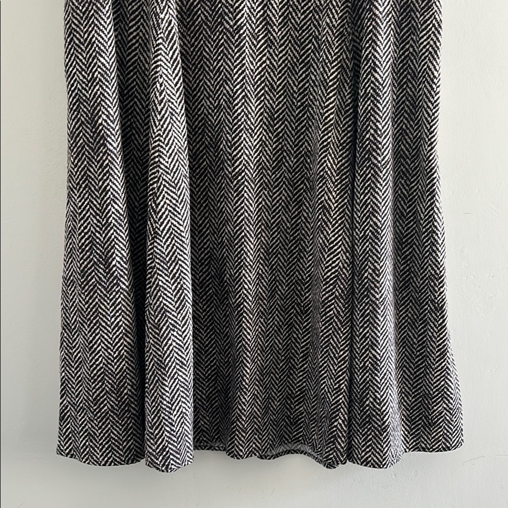eShakti, Woman’s Size 1X-16W Brown and White Herringbone Skirt - Picture 5 of 9